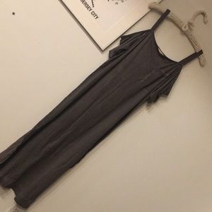 Cloth & Stone Grey Off The Shoulder Dress - Medium